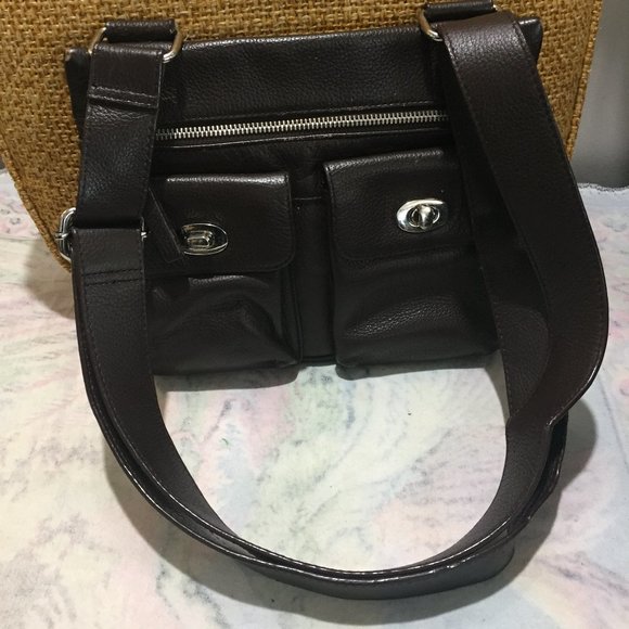 DANIER CROSSBODY LEATHER HANDBAG - Picture 4 of 12